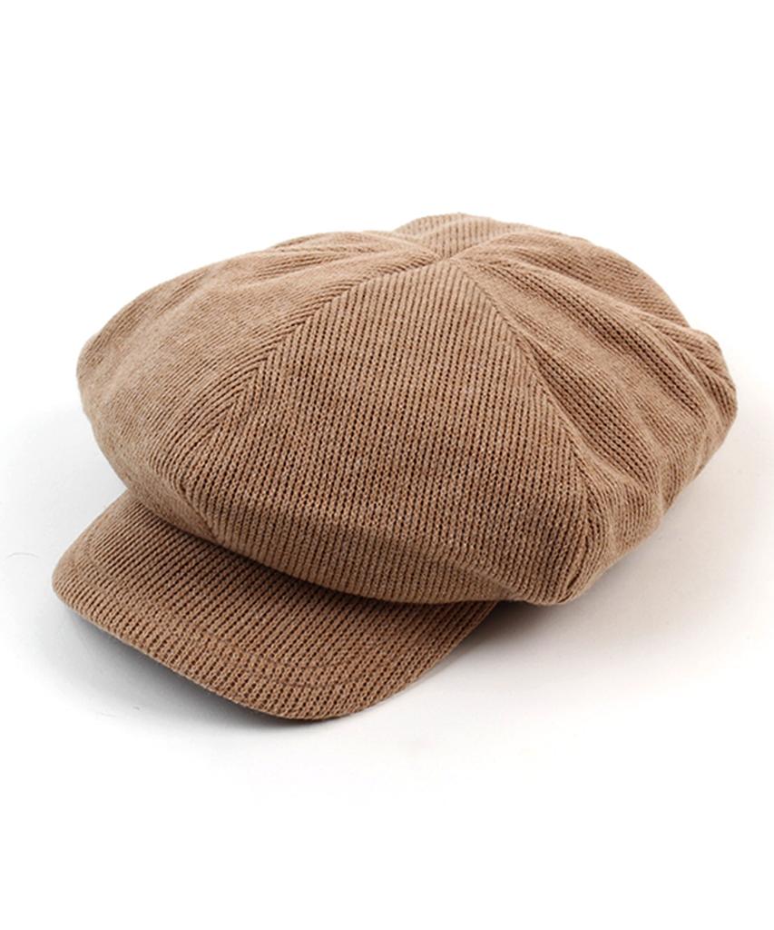Yunibeosyeolkemiseuteuli Knit Beige Newsboy Cap Knit Newsboy Cap