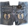 Women's Mid Rise Skinny Jeans Slim Fit Vintage Y2K Wing Embroidery Pocket Decor Non Stretch Denim Trousers