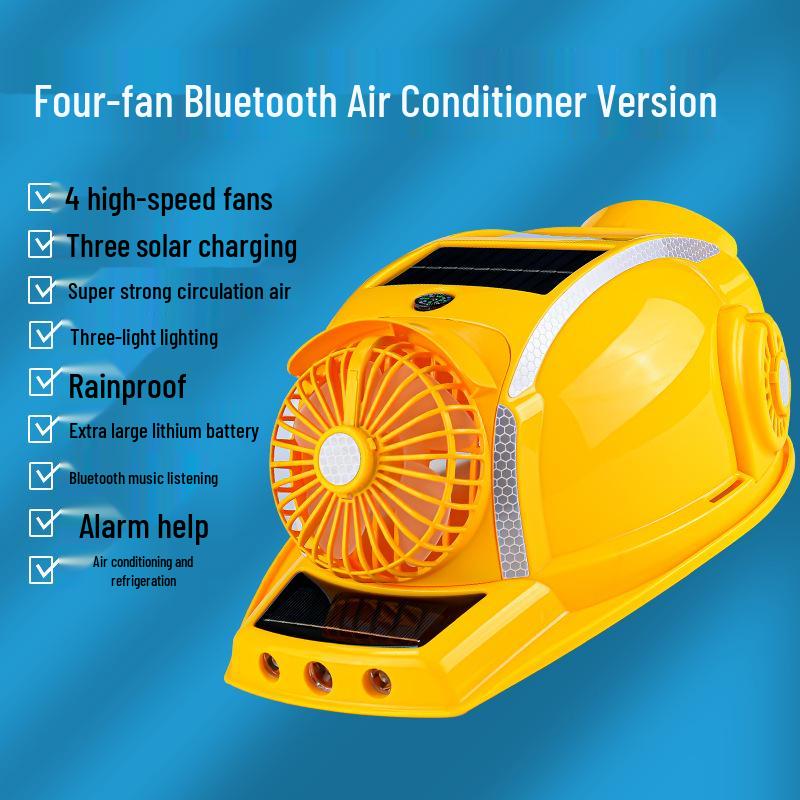 Casco de Seguridad Refrigerante Solar con Ventilador y Protección Solar