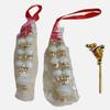 @ Traditionelle indische Radha Krishna Mala mit Basuri in Weiß-Gold-Farbe MJ-299-60% Rabatt