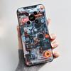Phone Case For ZTE Blade V70 Max/Nubia V70 Max Soft Silicone Black Case Bright Pattern Volcano Moonlight Shockproof Shell