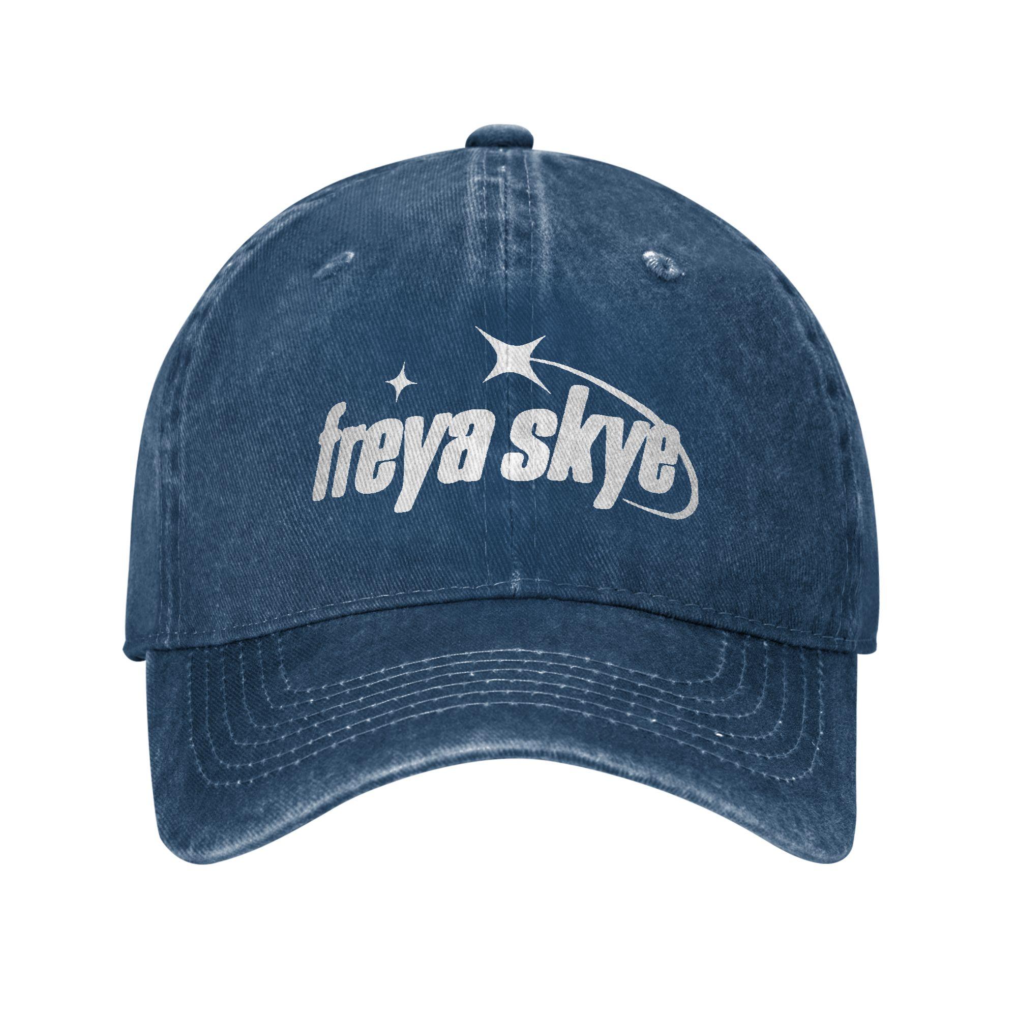 AnimiBIBI cap Freya Skye Stille Traktatie Unisex Dames Baseballpet Versleten Gewassen Petten Hoed Buiten Hardlopen Golf Verstelbare Pasvorm Snapback Pet One Size