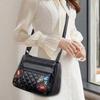 Neutral Style Multi-layer Soft Leather Shoulder Crossbody Bag for Men and Women. PU Material. Genuine Leather Bag.