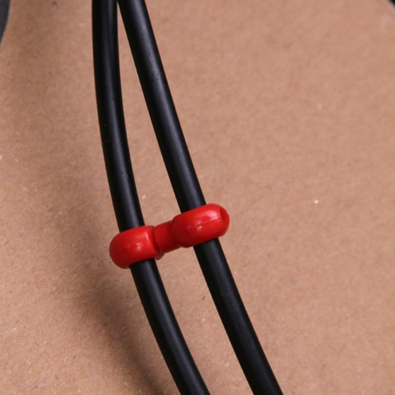 20Pcs Bike Cable Clasps Bicycles Brake Gear Cable Clips S-Hook Clip Bike Cross Lines Clip Clasps Cycling Accessories