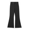 Women's High Waist Black Micro Flare Slimming Pants