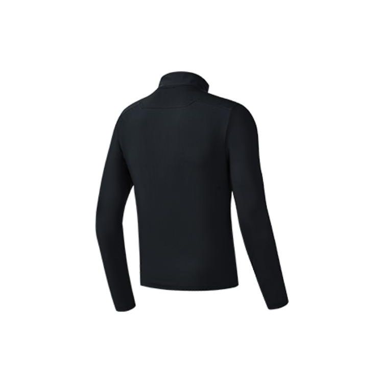 FILA Logo Lightweight Cool Feel Zip Jacket Men Jackets Black A11M221503FBK