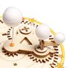 Electric Solar System Model Science Toy Rotating Astronomy Learning Kits Sun Earth Moon Orbital