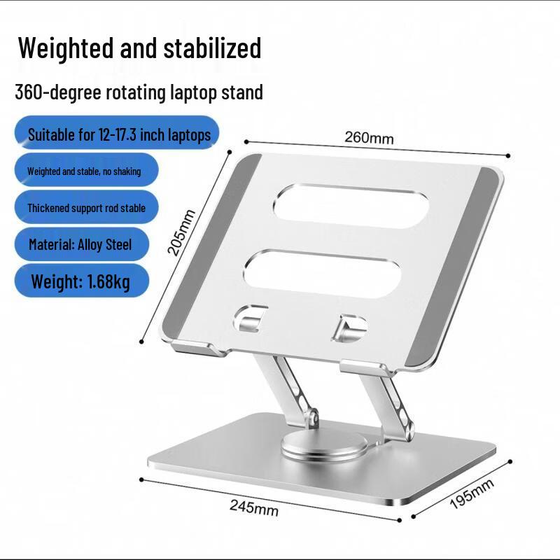OLOEY 360° Rotating Adjustable Laptop Cooling Stand
