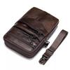 Men's Genuine Leather Crossbody Shoulder Bag Small Multi-pocket Messenger Bag