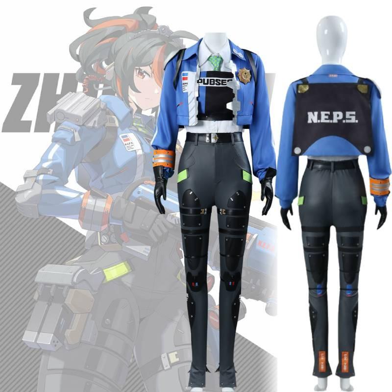 Zenless Zero Zone Zhu Yuan Cosplay Costume Women Uniform Outfit Fullset Suit