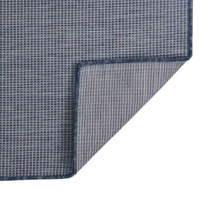 VidaXL Tapis à tissage plat d'extérieur 200x280 cm Bleu
