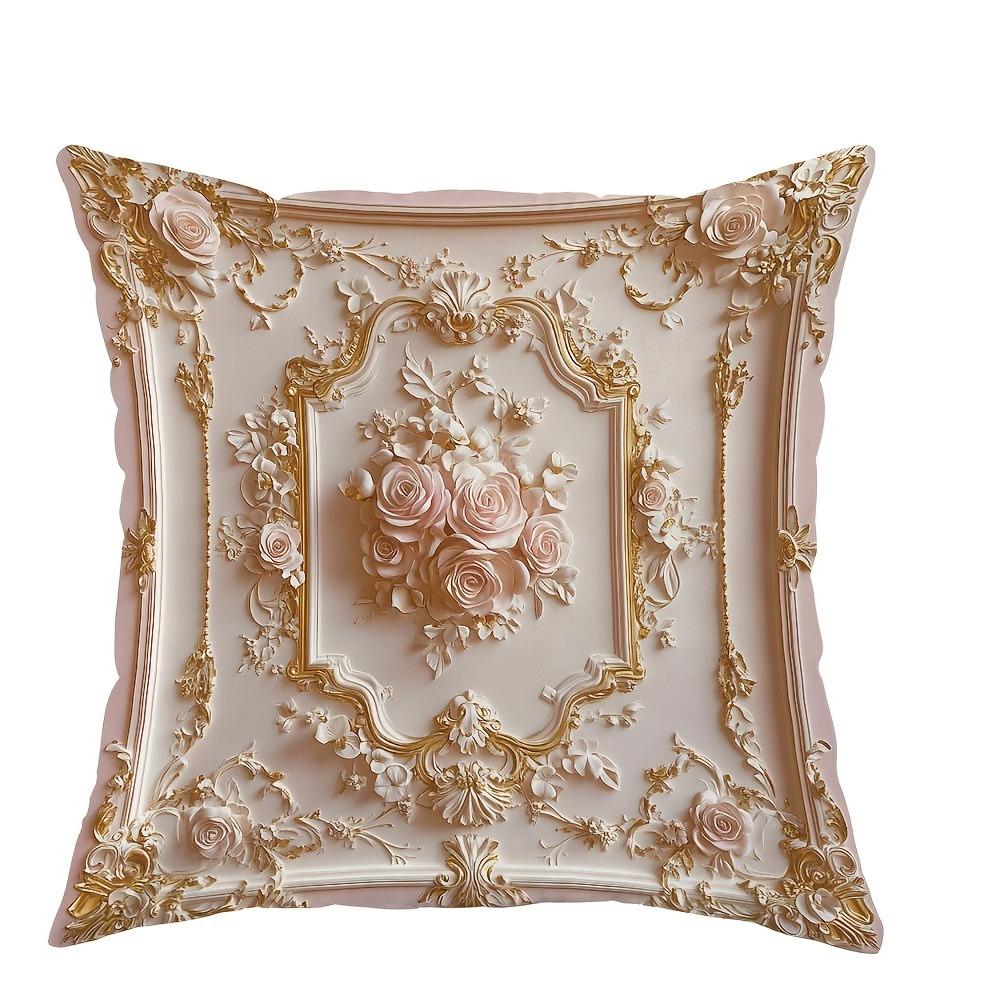 Prächtige Rokoko - ZierkissenbezügeWohnzimmer Sofakissenbezug, weich und bequem, Schlafzimmerzimmerdekoration