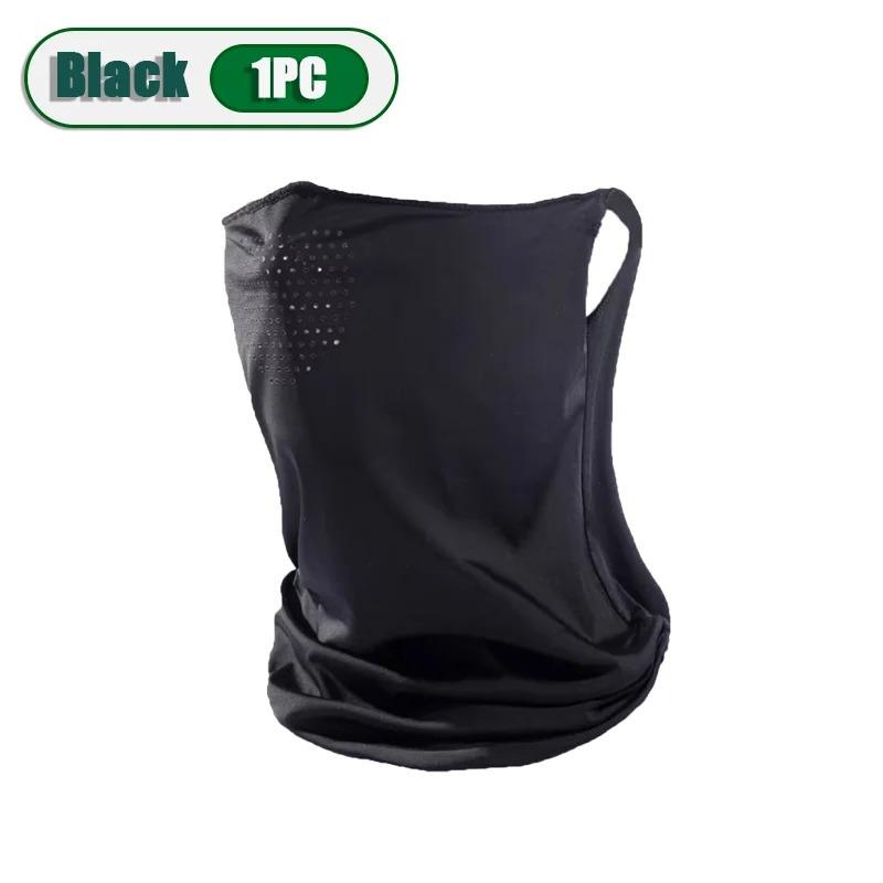 Summer Sunscreen Ice Silk Mask Neck UV Protection Face Cover Sunscreen Face with Brim Outdoor Cycling Sun Protection Hats Caps