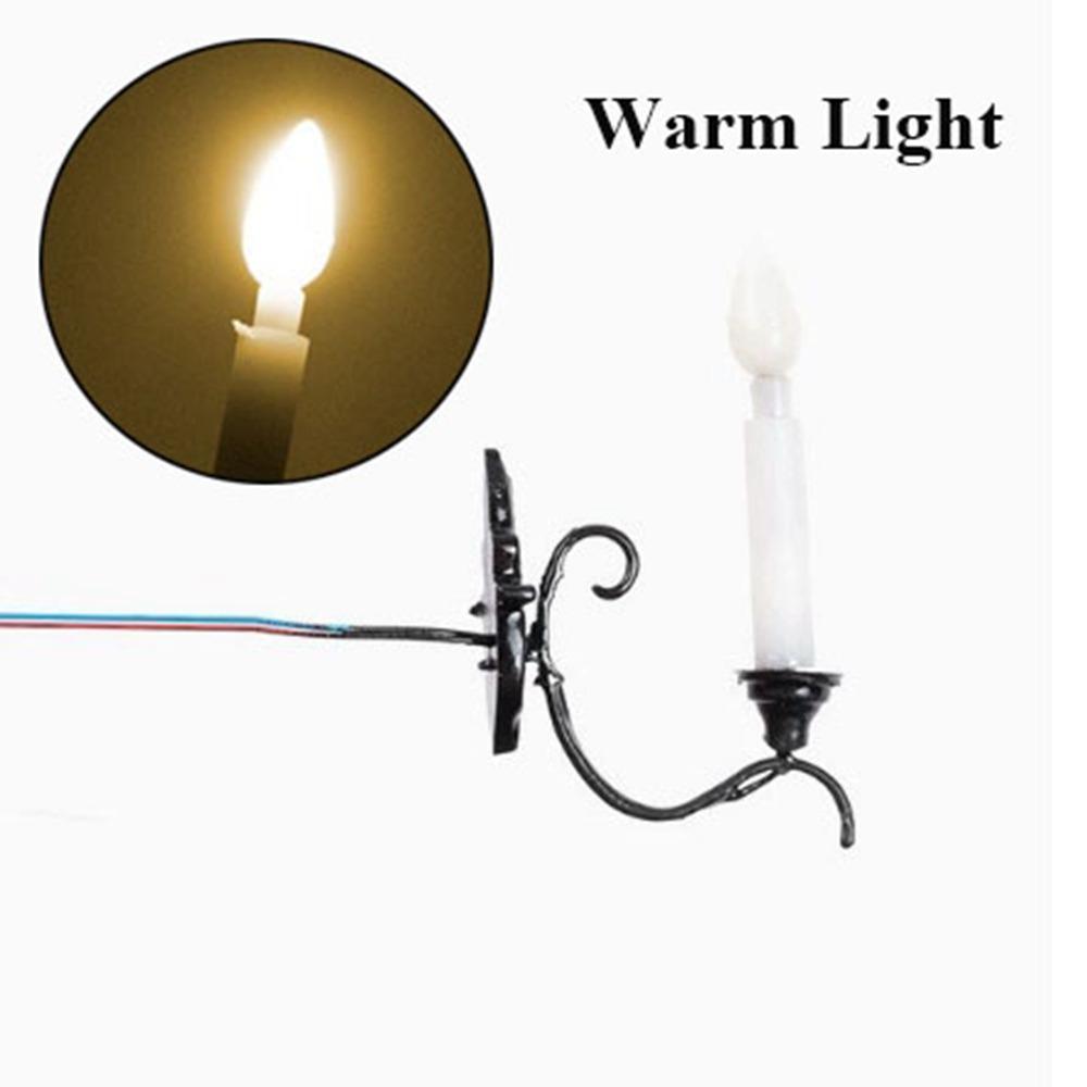 12V White/Warm Light Model ABS Metal Material Sand Table Chandelier Dollhouse Wall Lamp