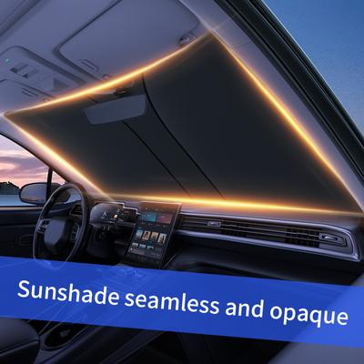 New Car Front Sunshades Foldable Windshield Sun Blocker Cover UV Protection Curtain Universal Fit for Car, Truck,SUV