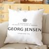 Jewellery Silver GGeorg JJensen Cushion Cover Soft Reversible Pillow Cover Home Car MultiScene Daily Comfort Pillowcase