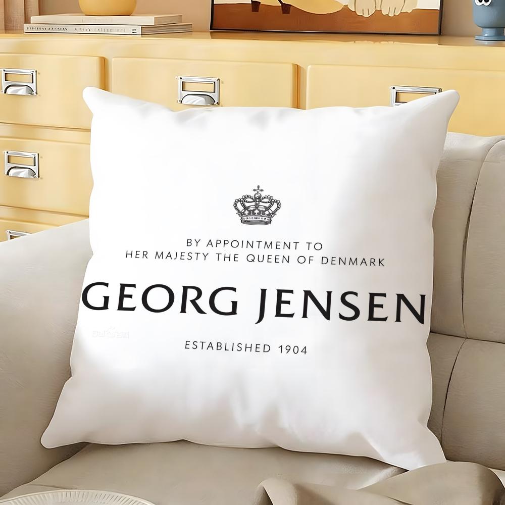 

Jewellery Silver GGeorg JJensen Cushion Cover Soft Reversible Pillow Cover Home Car MultiScene Daily Comfort Pillowcase 30X30cm
