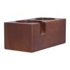 2 Hole Coffee Tamper Holder Beech Coffee Handle Mat Pad Stand for Home Restaurant(BuiltIn )