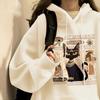 Women's Pure Cotton Retro Loose Fleece-Lined Hooded Sweatshirt - Spring/Autumn/Winter 2025 Trendy Top