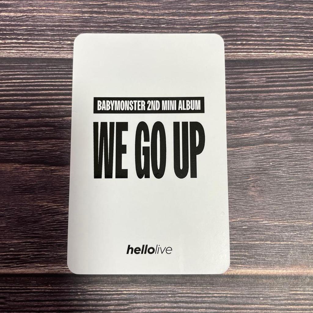 [USED] BABYMONSTER WE GO UP hellolive bonus trading card Luka
