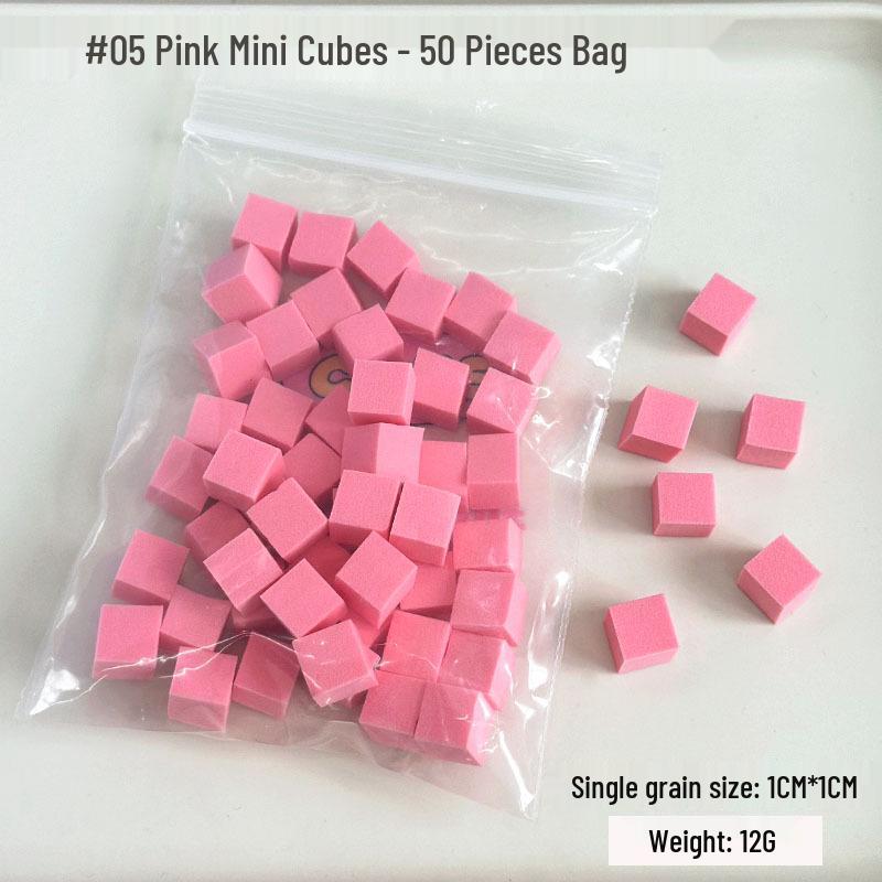 Mini Tofu Block Gradient Blush Sponge & Nail Art Tool Set