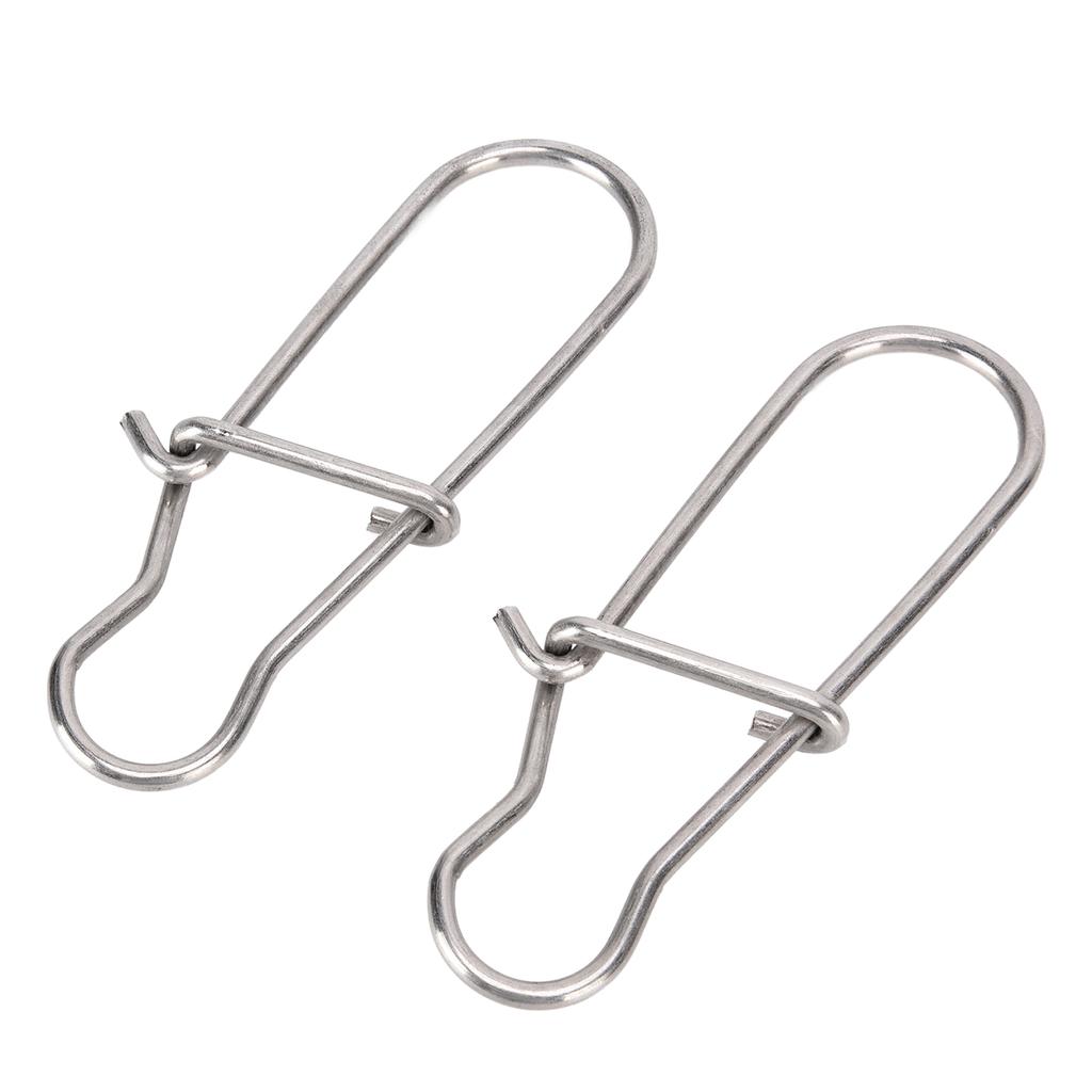 2 Stück Angelclips Edelstahl Übergröße Verstärkte Stifte Angelzubehör Zubehör für Groß
