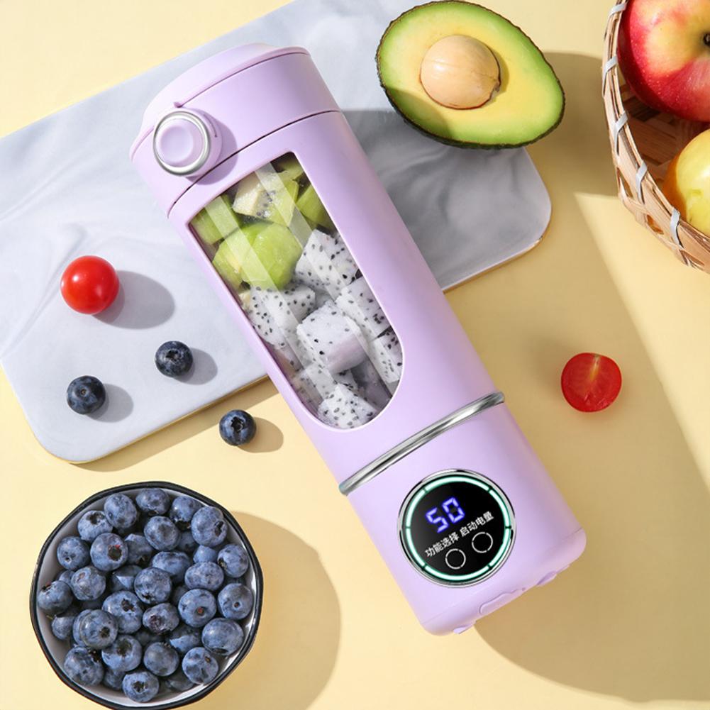 1500mah Nuovo 700ml Portatile 2-in-1 Spremiagrumi Frullatore Tazza Senza BPA Smoothie/Ghiaccio Frutta/Noci Bottiglia Frullatore Ufficio/Campeggio Regalo per Amanti del Fitness