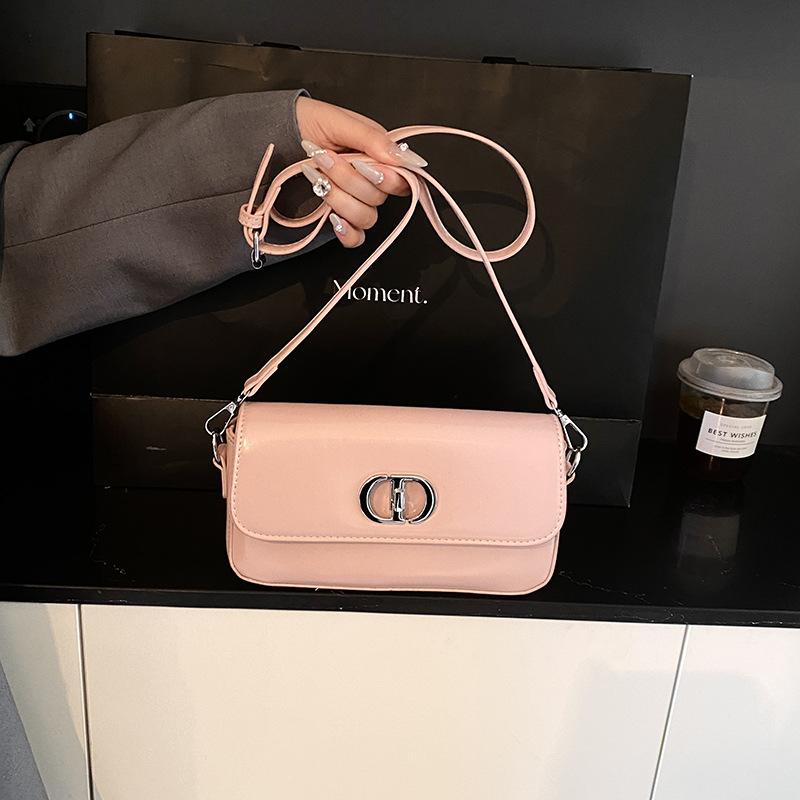 New Women's Bag Trend Versatile Fashion Trend Lock Chain Small Square Bag Single Shoulder Oblique Span Bag