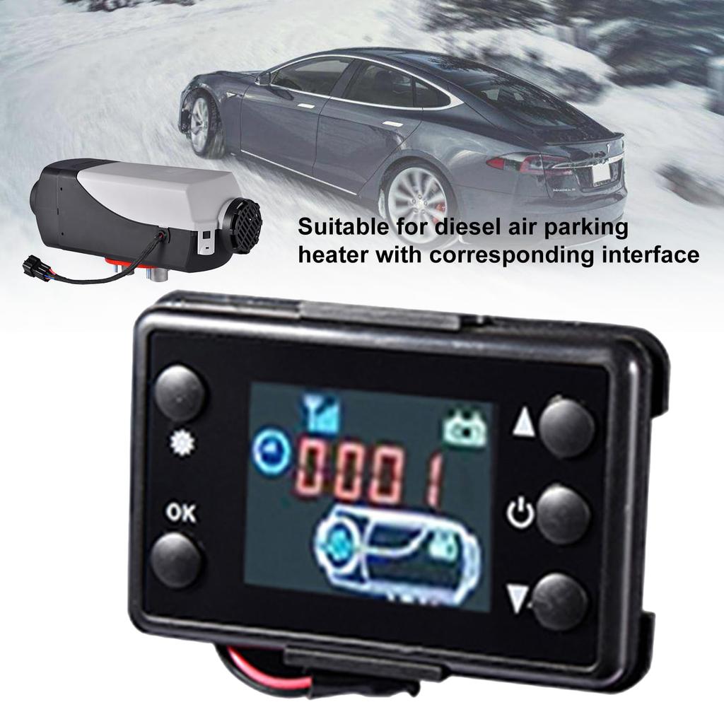Diesel Air Heater Switch - LCD Thermostat Display, Cabin Temperature Regulator | Programmable Heating