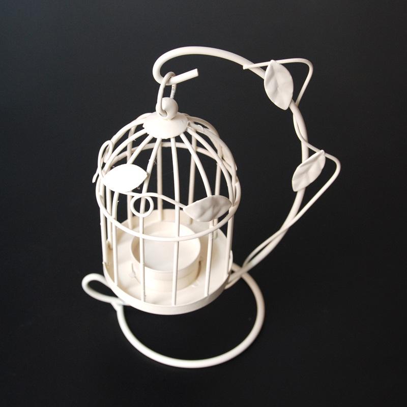 European Style Hollow Wrought Iron Candlestick - Romantic Home Décor Handicraft