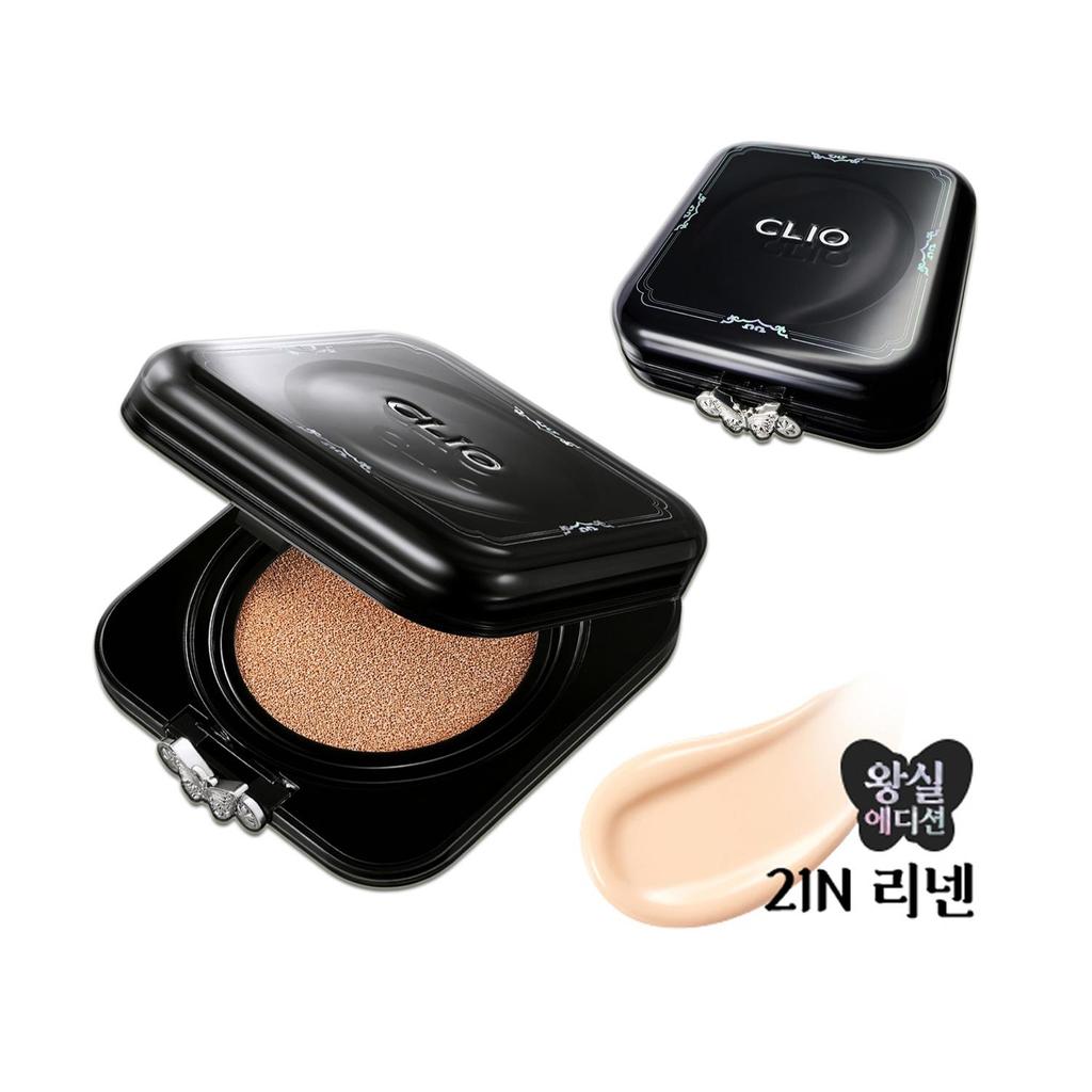 [Edición Real] Set de Base de Maquillaje Cushion CLIO Kill Cover Founwear (+Recarga + Amuleto de Patrón Real) Lino 21N
