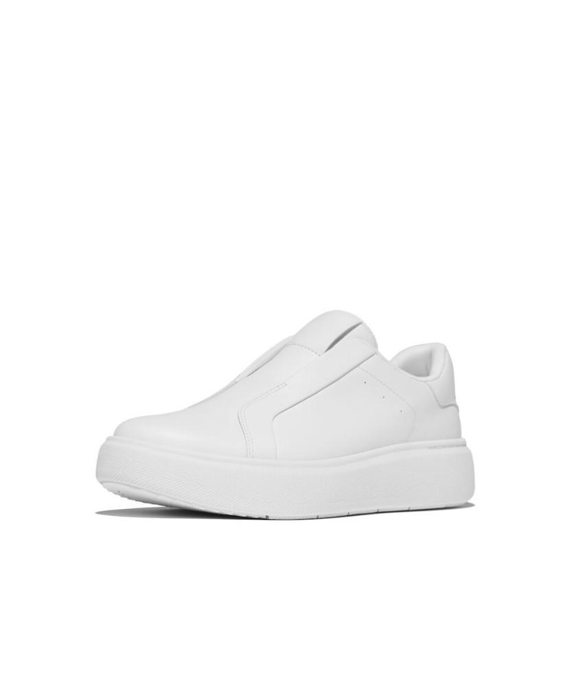 Fitflop [Rtg] Women'S Leather/Suede Laceless Sneakers - Urban White (Ft59K2N131)