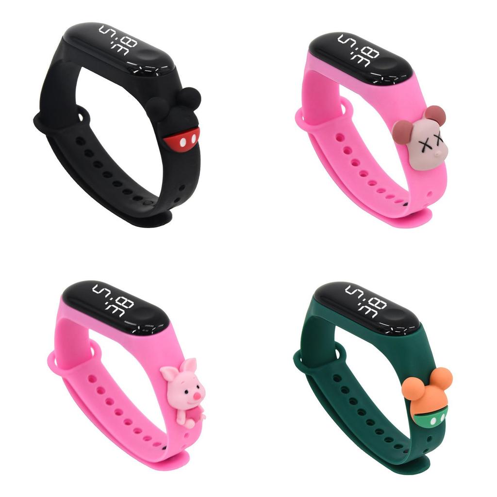 Mickey Mouse Digital Kids Watch With Waterproof Tpu Band For Children And Touch Control