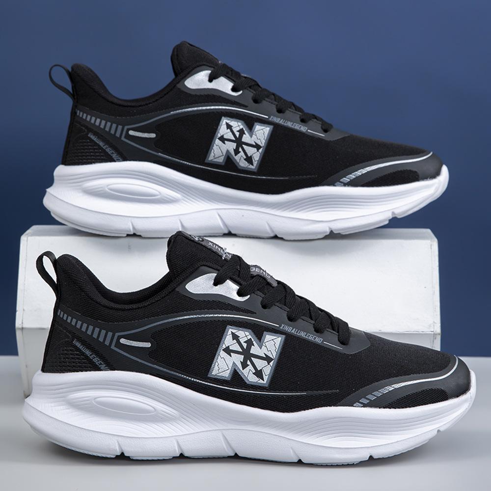 

Summer new couple shoes sports shoes large size outdoor running shoes mesh breathable ultra-light simple heightening casual men s shoes 45 standard code