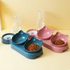 Automatic Water Feeding Cat Bowl Cat Ear Bowl Double Bowl Water Feeding Cat Food New Pet Cat Bowl