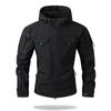Large Size Jacket Men's Autumn and Winter Sports Outdoor Workwear Hooded Soft Shell Windproof Jacket Mountain Style Assault Suit