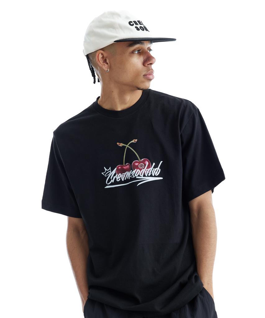 CREAM SODA LAB Cherry Logo Short Sleeve T-Shirt (Type B)