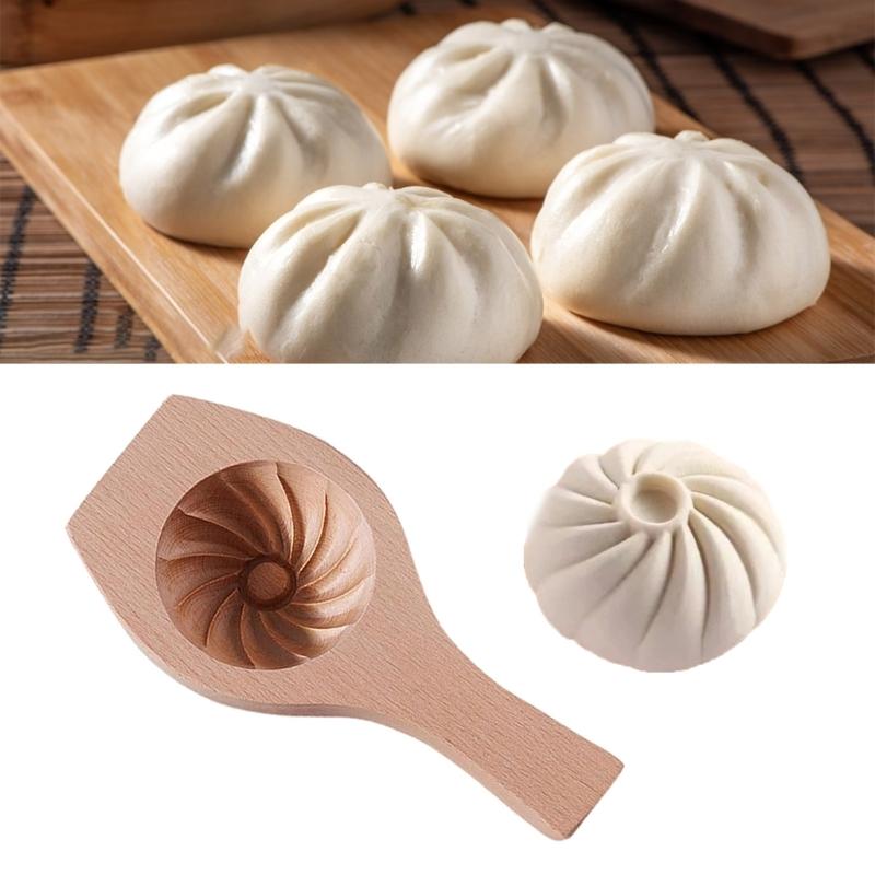 Premium Wood Bun Maker Pastry Shaping Tool For Artisanal Breads And Savory Pie Safe Comfortable Kitchen Essential