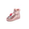 Children's snow boots girls boots 2025 new winter velvet cotton shoes cute baby warm classmate