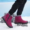 Unisex Baumwollstiefel Dickes Plüsch Warm Winterstiefel Outdoor Rutschfest Schneestiefel für Herren Damen Lässige Stiefelette Paar Winterstiefel