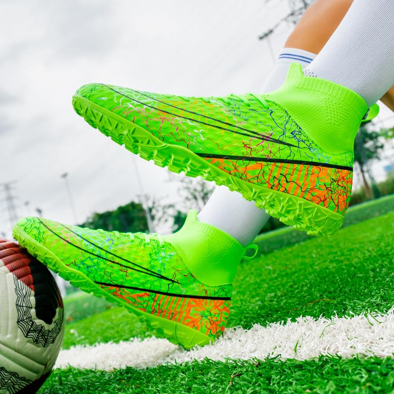 NOVOS Sapatos de Futebol Masculinos de Alta Qualidade FG/TF Sapatos de Futebol Infantis Botas de Futebol Juvenil Chuteiras de Treinamento de Futsal Atléticas Confortáveis