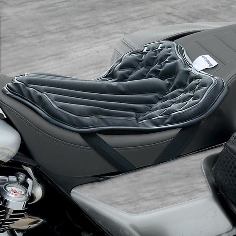 For Most Models Can Be Installed Motorcycle Seats Breathable Inflatable Seat Cover Mat Shock Absorption Non-slip Cycle Seat Pads