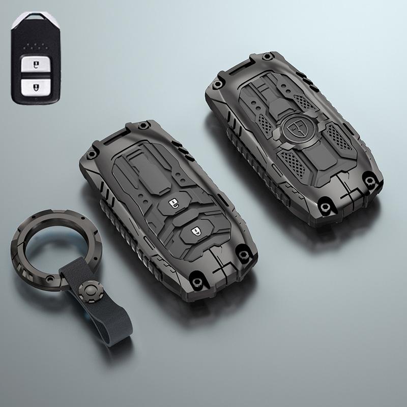 

Styling Mouldings Alloy Car Key Case Fob Cover Holder Shell For Honda Civic Accord Cr-v Pilot Crv 2015 2016 2017 2018 2019 2020