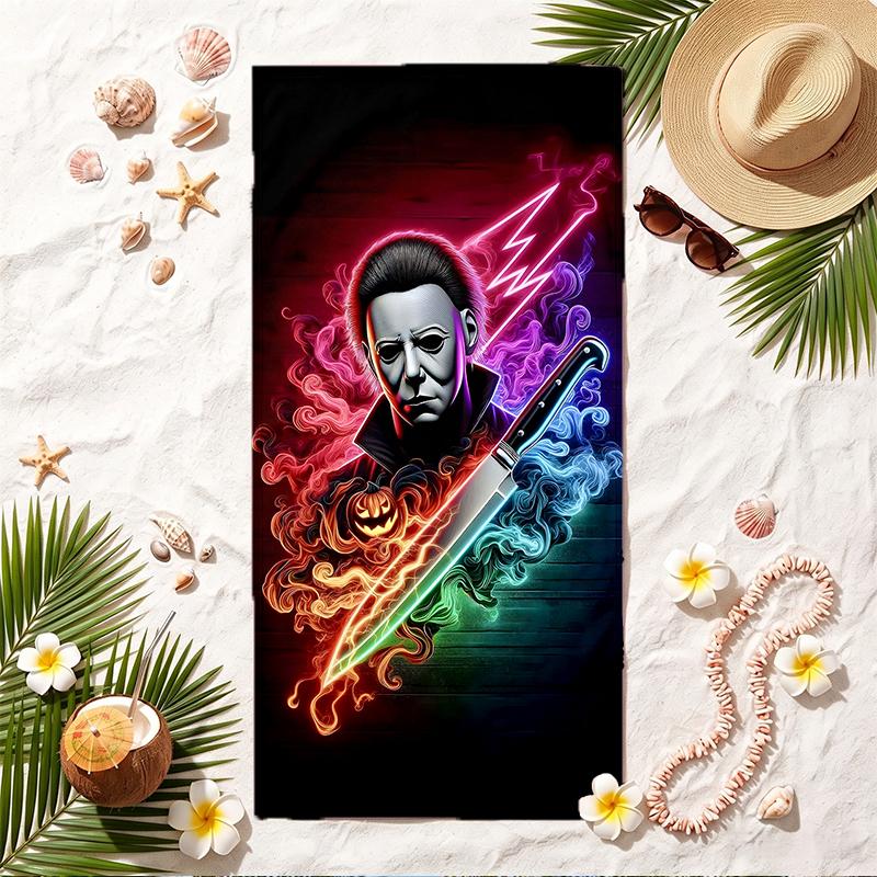 Michael Myers Soft Beach Towel Stylish Beach Pool Towel for Summer Seaside Vacation Travel