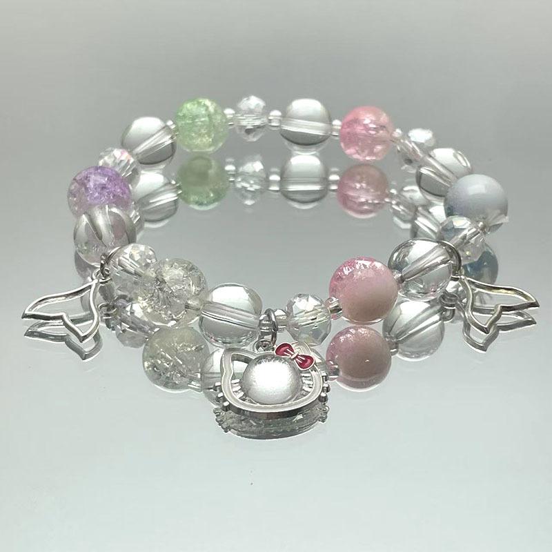 Lily of the Valley Butterfly Bracelet - Multi-Style Beaded Star & Moon Design