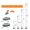 ITTAHO Deck Bath Cleaning Bath Telescopic Long Adjustable Veranda Cleaning Veranda Switchable Cleaning Brush, Brush, Brush, 83-142cm, Angle, Brush,