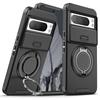 Shockproof Hybrid Dual Layer Magnetic Metal Ring Stand Case For Google Pixel 7 8 Pro 7 Pro 8A Slide Camera Lens Protetion Cover