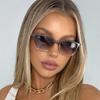 Fashion Korean Style New Small Frame Square Anti UV Sunglasses Men And Women Color-blocking Colorful Outdoor Sunscreen Sun Glasses
