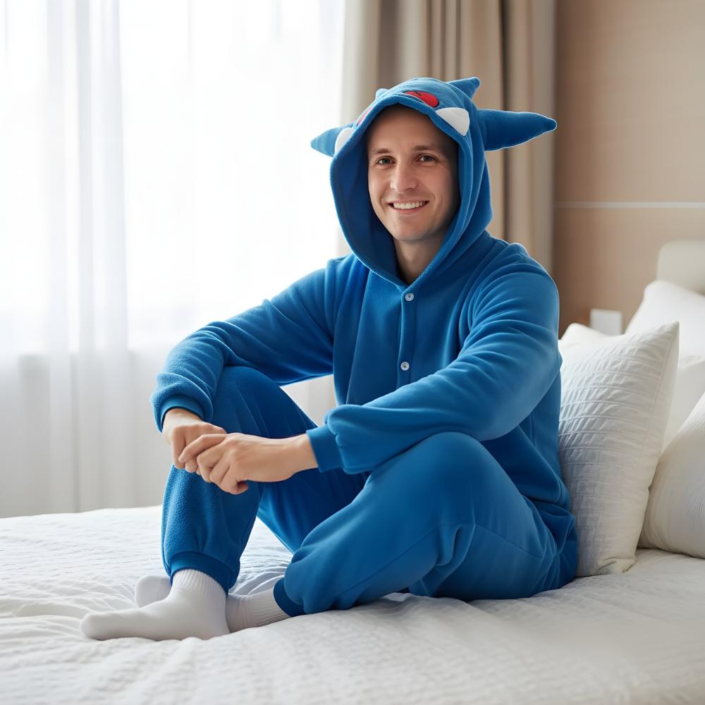 Piżama Onesie Kigurumi Kostium Pokemon Niebieski Gengar Xl: 175 - 185Cm