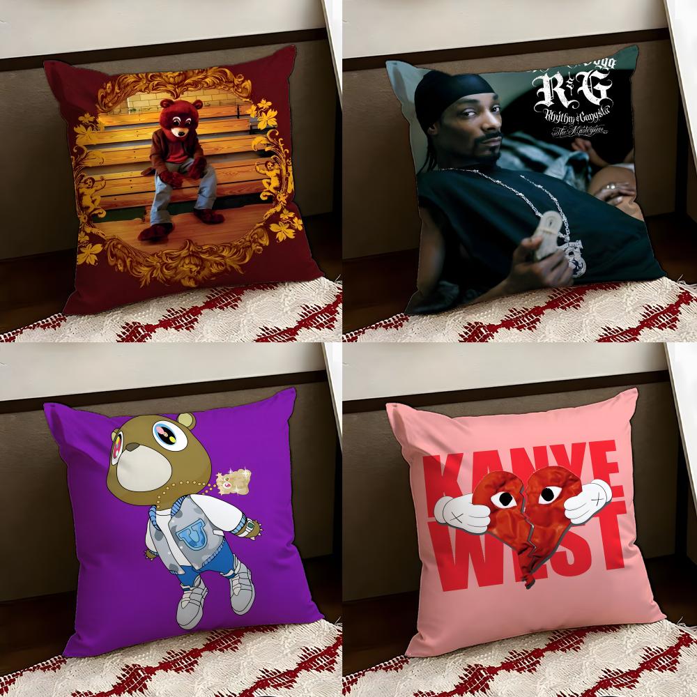 Singer KKanye Omari West Cushion Cover Reversible Soft Durable Pillow Cover Home Car MultiScene Use for Daily Comfort